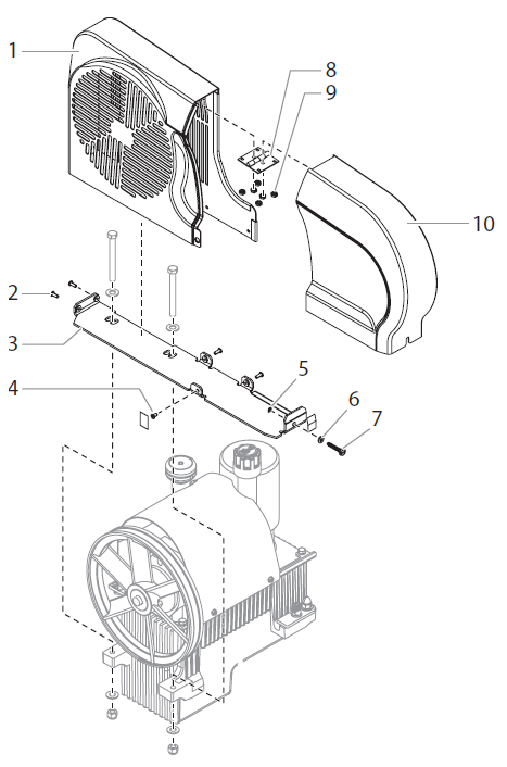 PowrTwin 6900 Plus DI Belt Guard Assembly